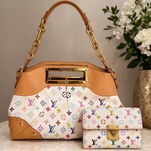 Louis Vuitton Multicolor Monogram Shoulder Bag and Wallet